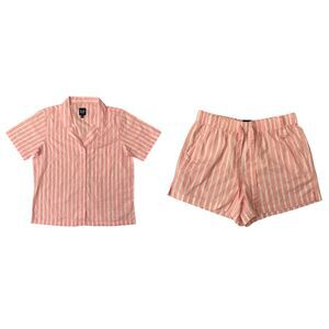 NWOT GAP Pink Striped Pajama Set